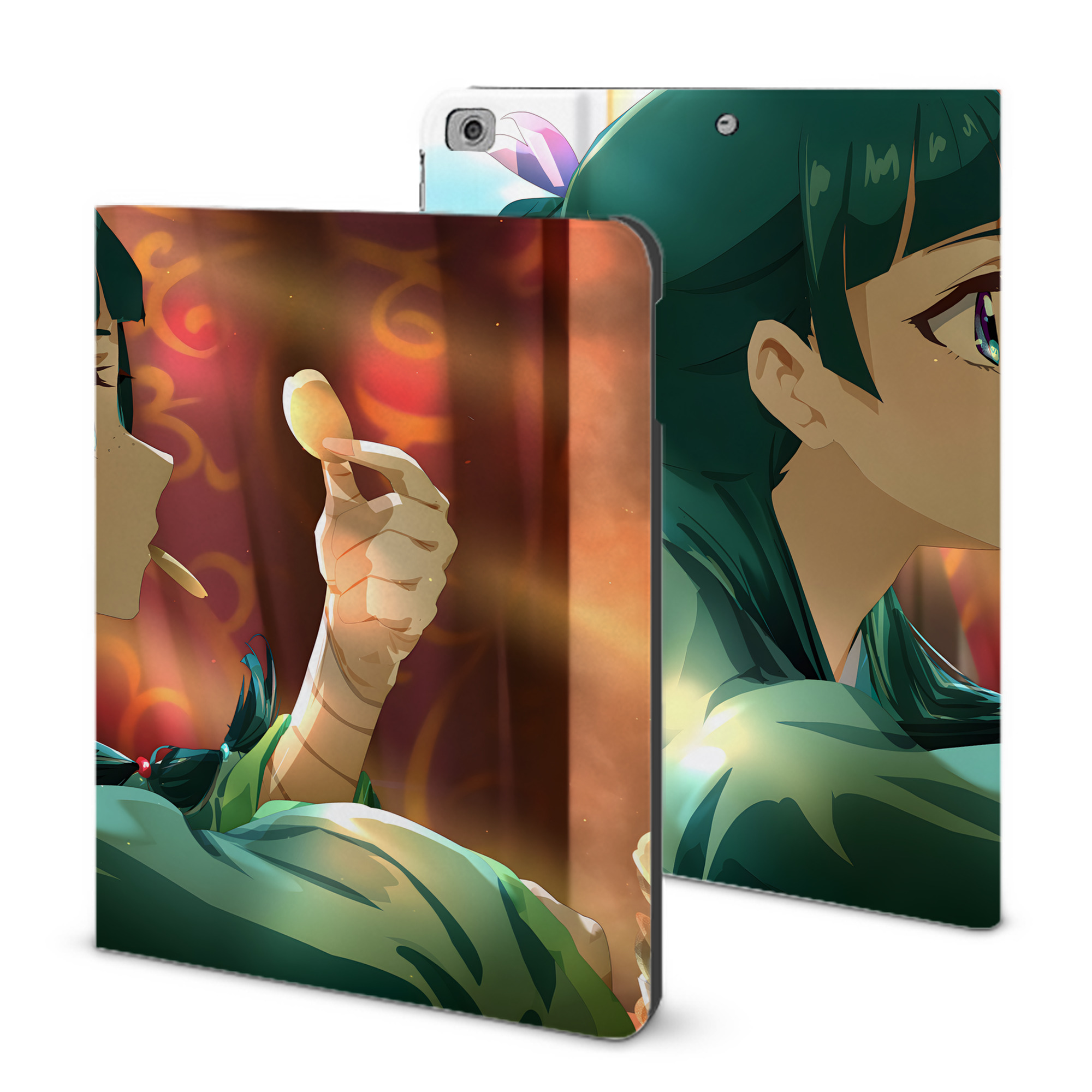 （画像用） 薬屋のひとりごと The Apothecary Diaries IPad ケース ブック型 PUレザー TPU 耐衝撃 軽量 薄型 ペン収納なし 全面保護 IPad 各モデル対応